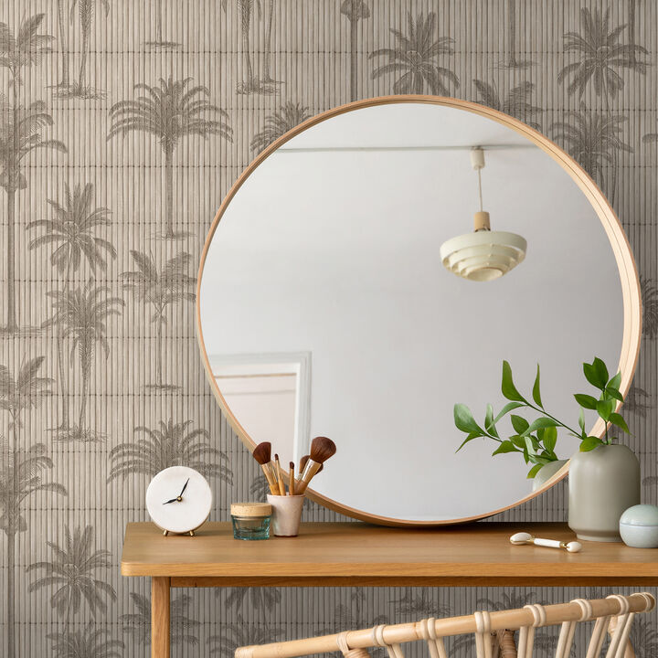 Vintage Palm Grove Wallpaper
