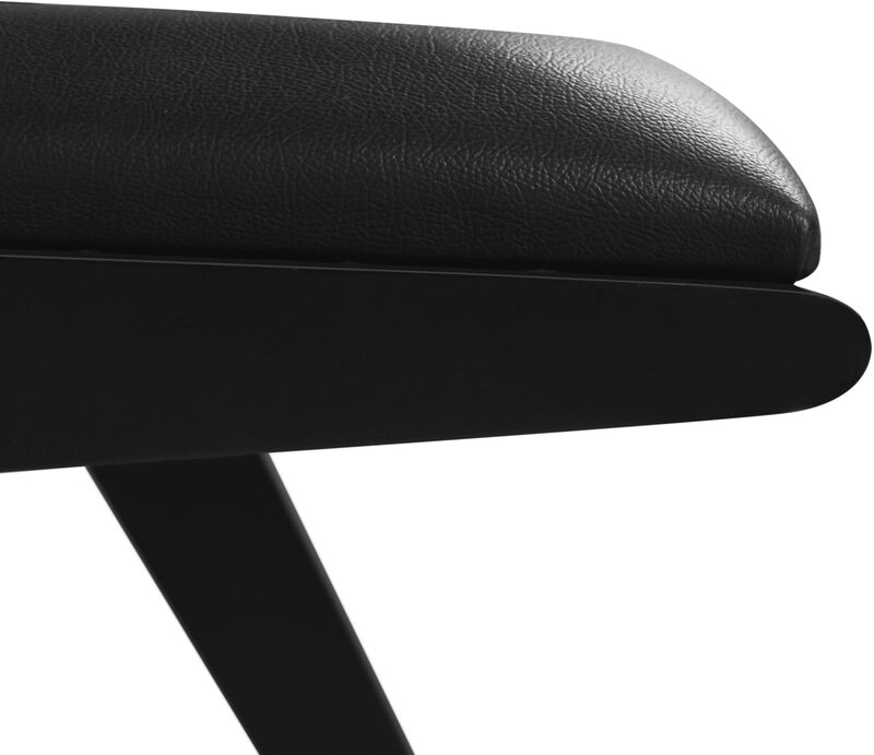 Meridian Furniture Abby Black Vegan Leather Dining Arm Chair, Set of 2 image number 8