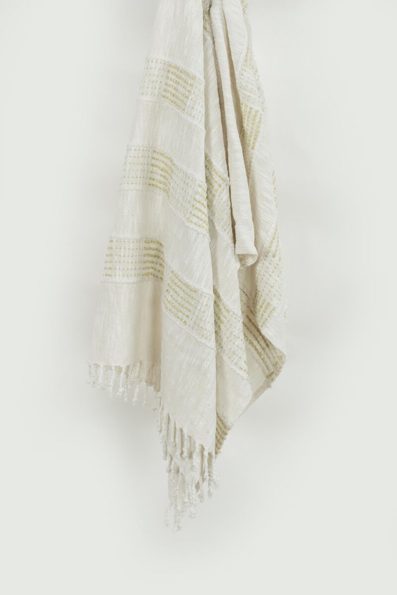 Natural 50" x 60" Throw Blanket