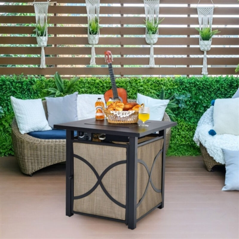 40,000 BTU Portable LP Gas Propane Fire Pit Table for Outdoor Heating