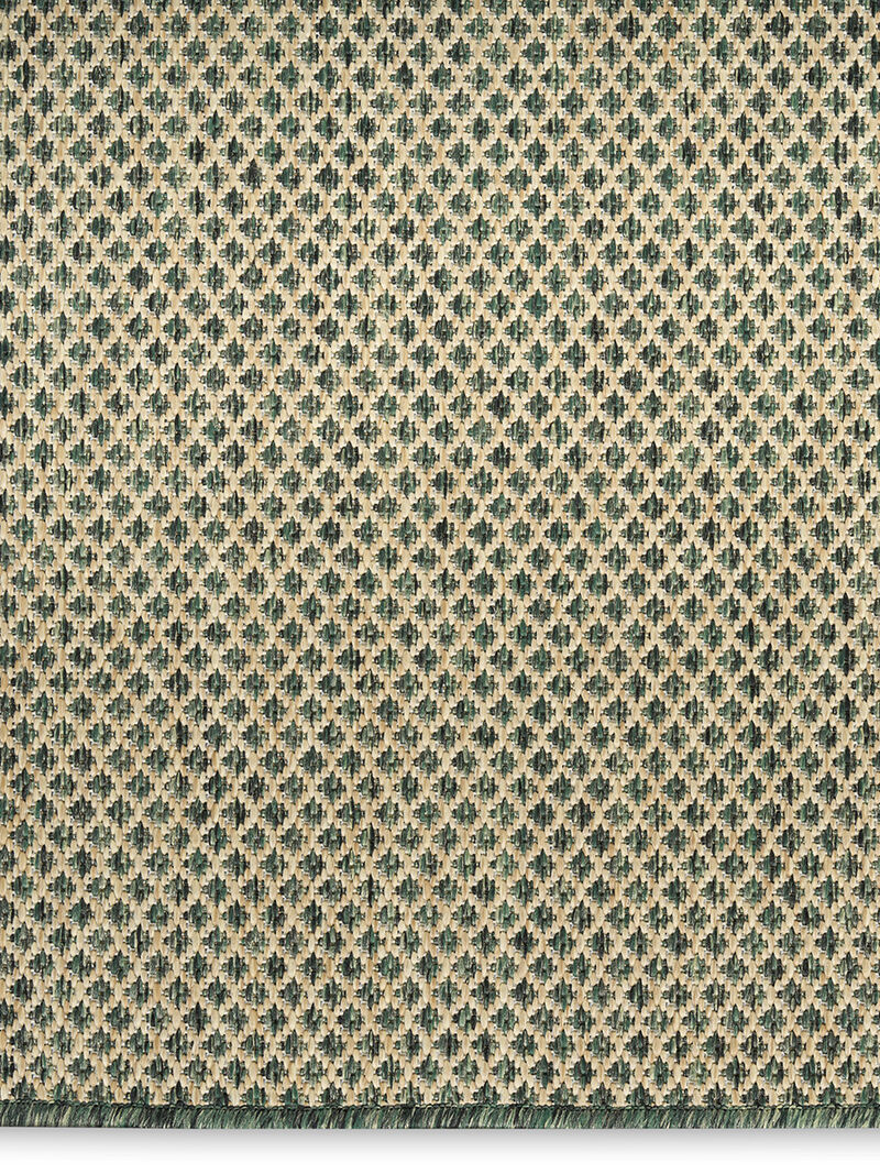 Courtyard COU01 Green 6' x 9' Rug