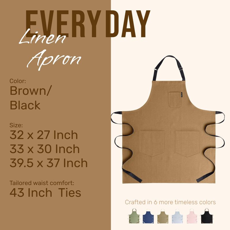 Everyday Linen Apron image number 4