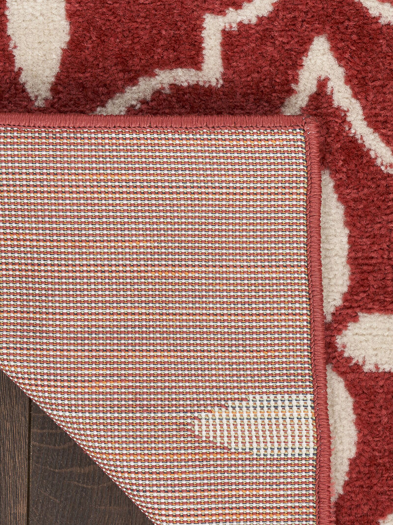 Nourison Essentials NRE04 Brick/Ivory 6' x 9' Rug