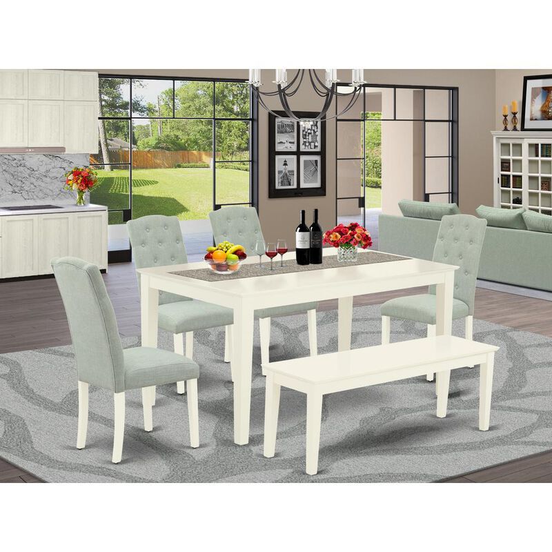 Dining Room Set Linen White
