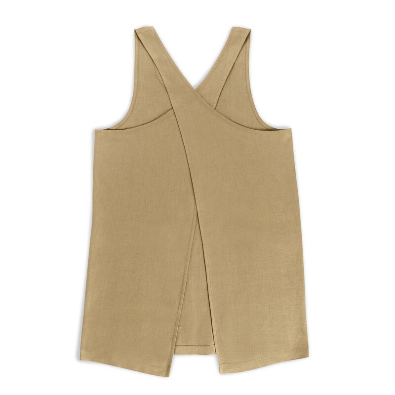 Solino Home 100% Pure Linen Apron - Linen Smock Apron