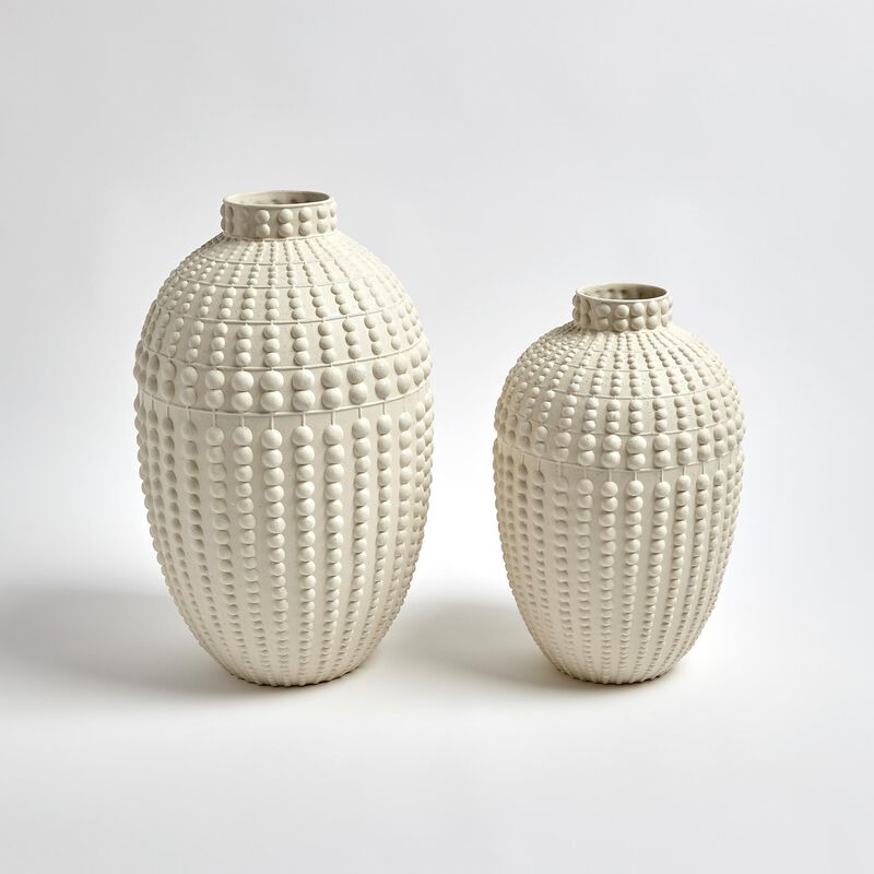 Nail Head Vase White-Small