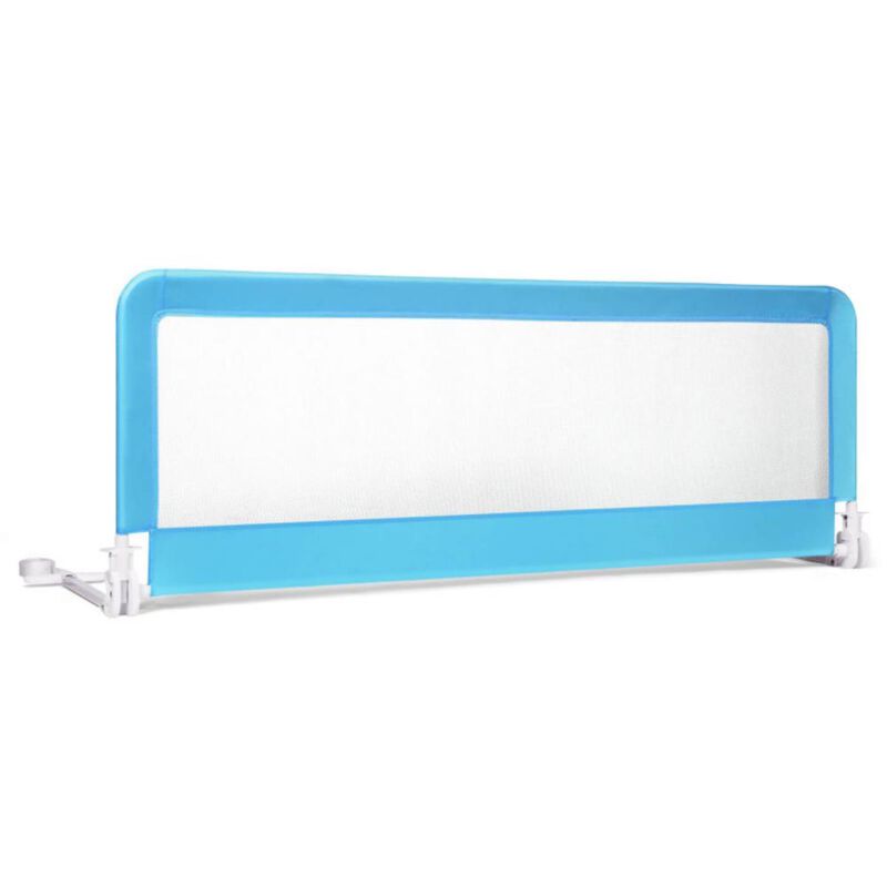Folding Breathable Baby Bed Rail Guard with Safety Strap for Secure and Comfortable Sleep