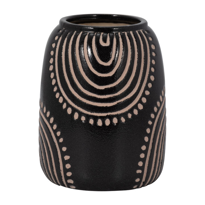 9" Tribal Arch Vase