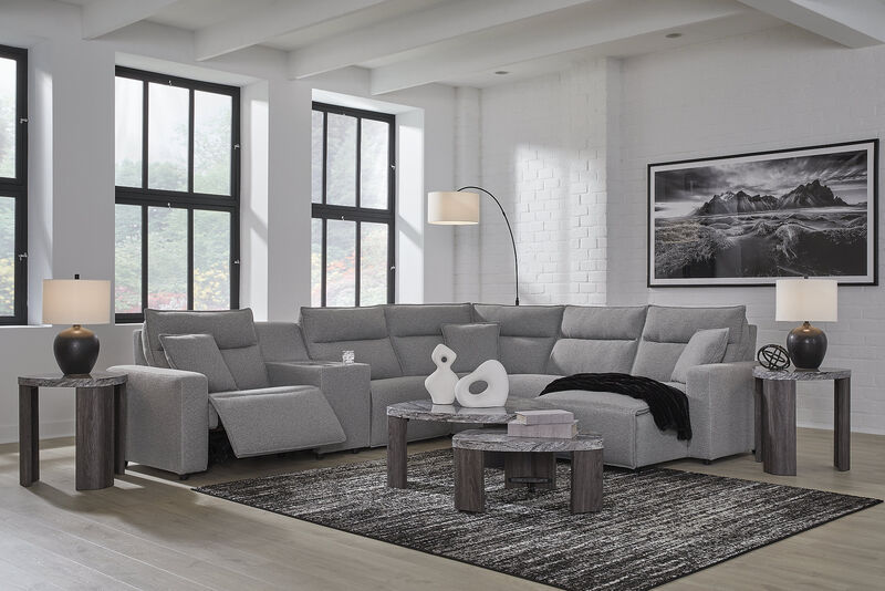 ModMax II 6-Piece Power Reclining Sectional with Chaise and Console image number 2