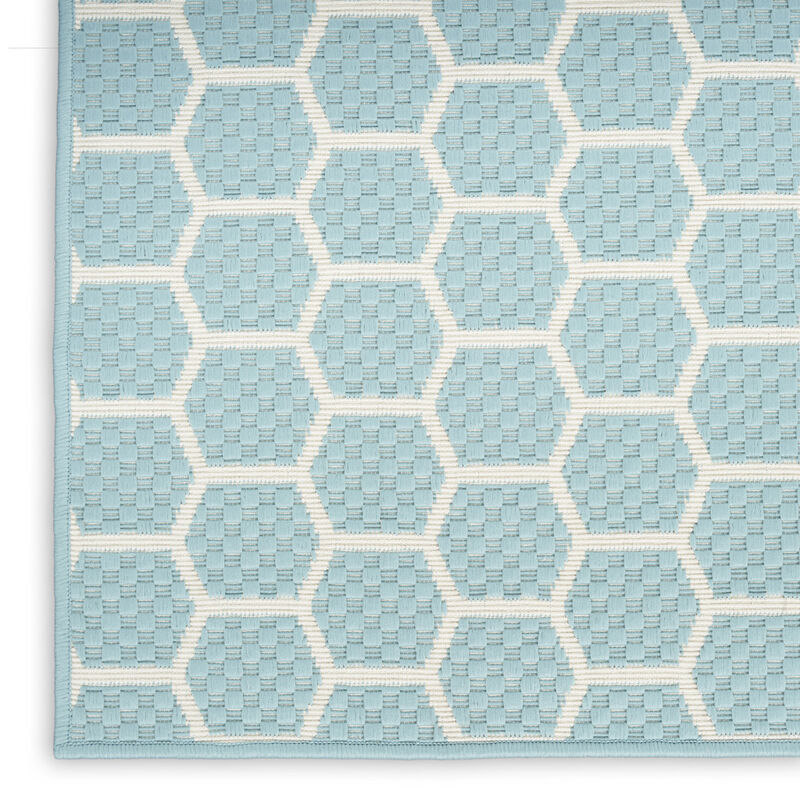 HomeRoots Geometric Indoor Outdoor Area Rug image number 3