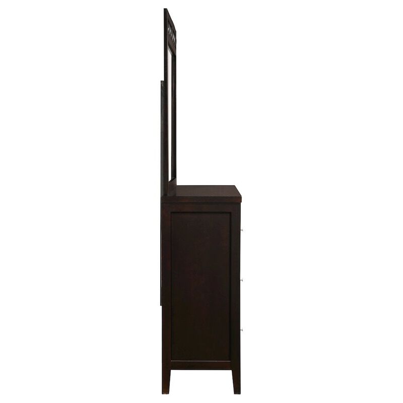 Coaster Co. of America Carlton 6-drawer Dresser with Mirror Cappuccino image number 5
