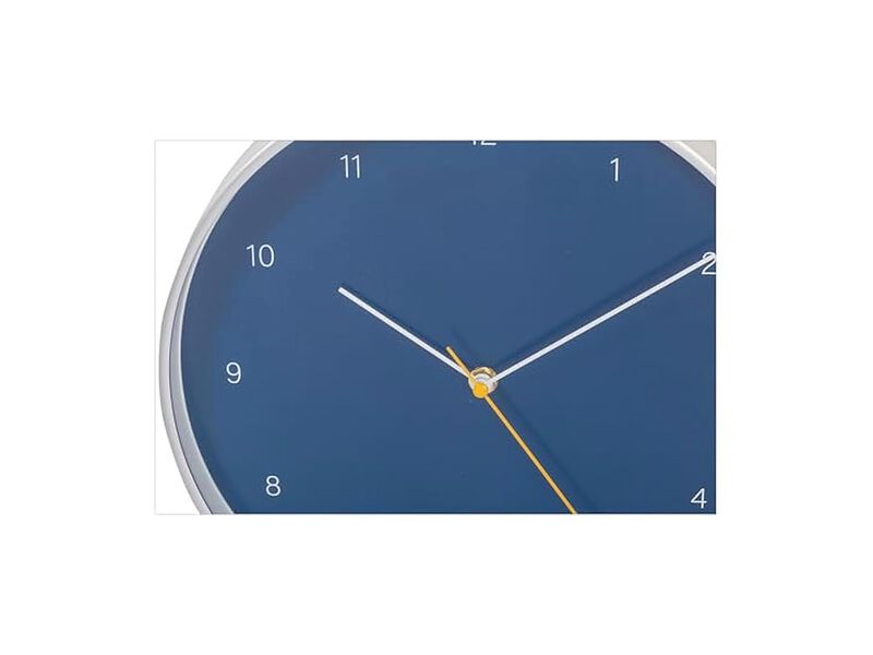 Kiera Grace Temple Blue Simple Bright Wall Clock 12 Inch Silent Non Ticking image number 3