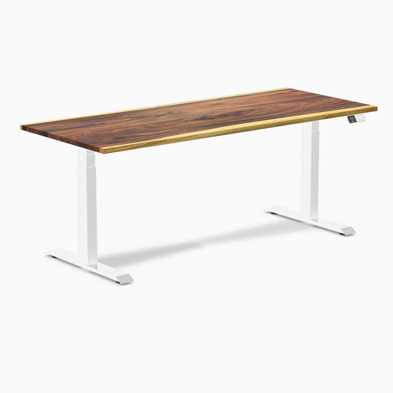 Desky Dual Hardwood Sit Stand Desk image number 0