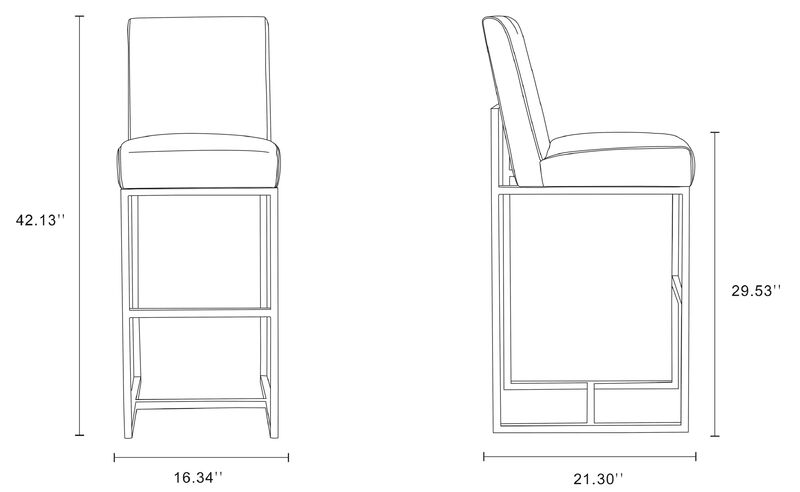 Element White Bar Stool image number 1