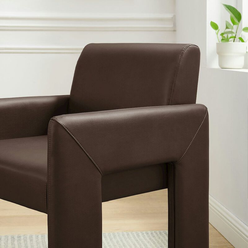 Daven Vegan Leather Dining Armchair image number 8