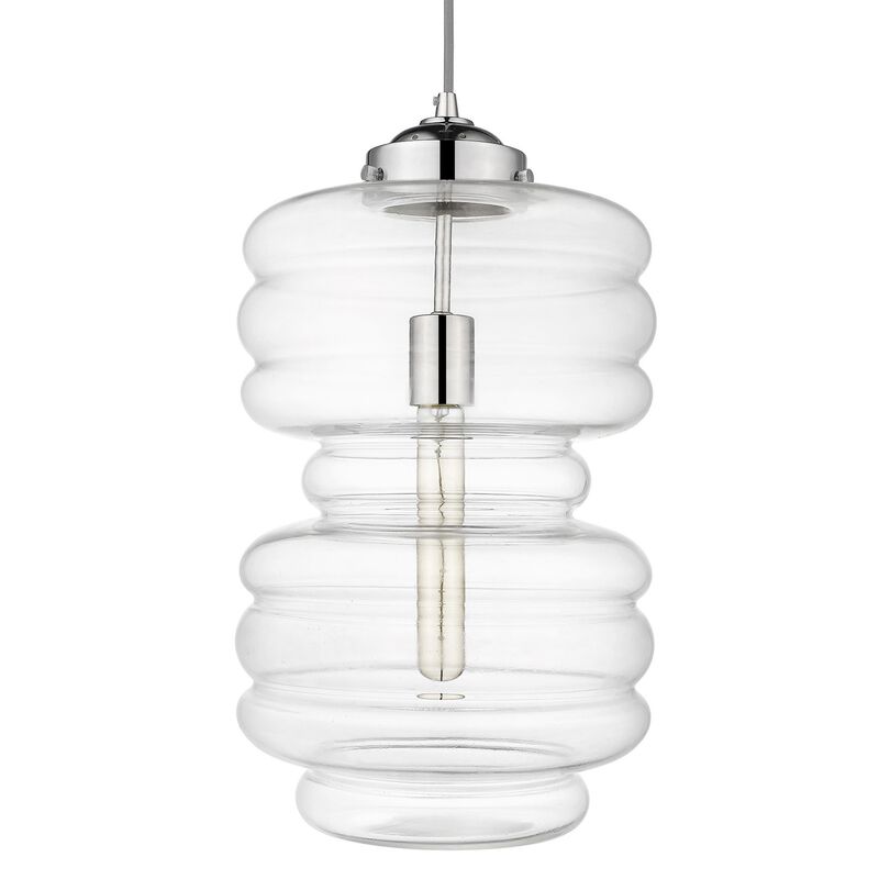 Hivvago Ballina 1-Light Polished Nickel Mini-Pendant