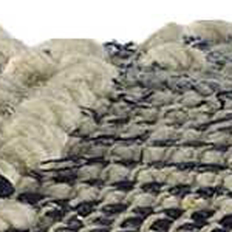 Handwoven Geometric Pouf Ottoman – Versatile Footrest or Seat