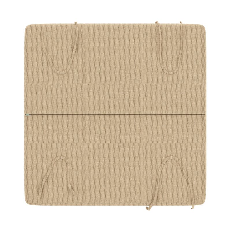 Forever Patio Sunbrella Spectrum Sand Tan/Beige 25 x 25 x 5 Ottoman Cushion