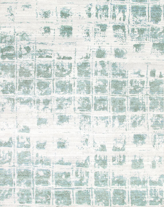 Pasargad Home Modern Hand-Knotted Viscose Silk Area Rug