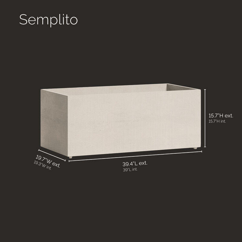 COSAPOTS Semplito Rectangular Planter