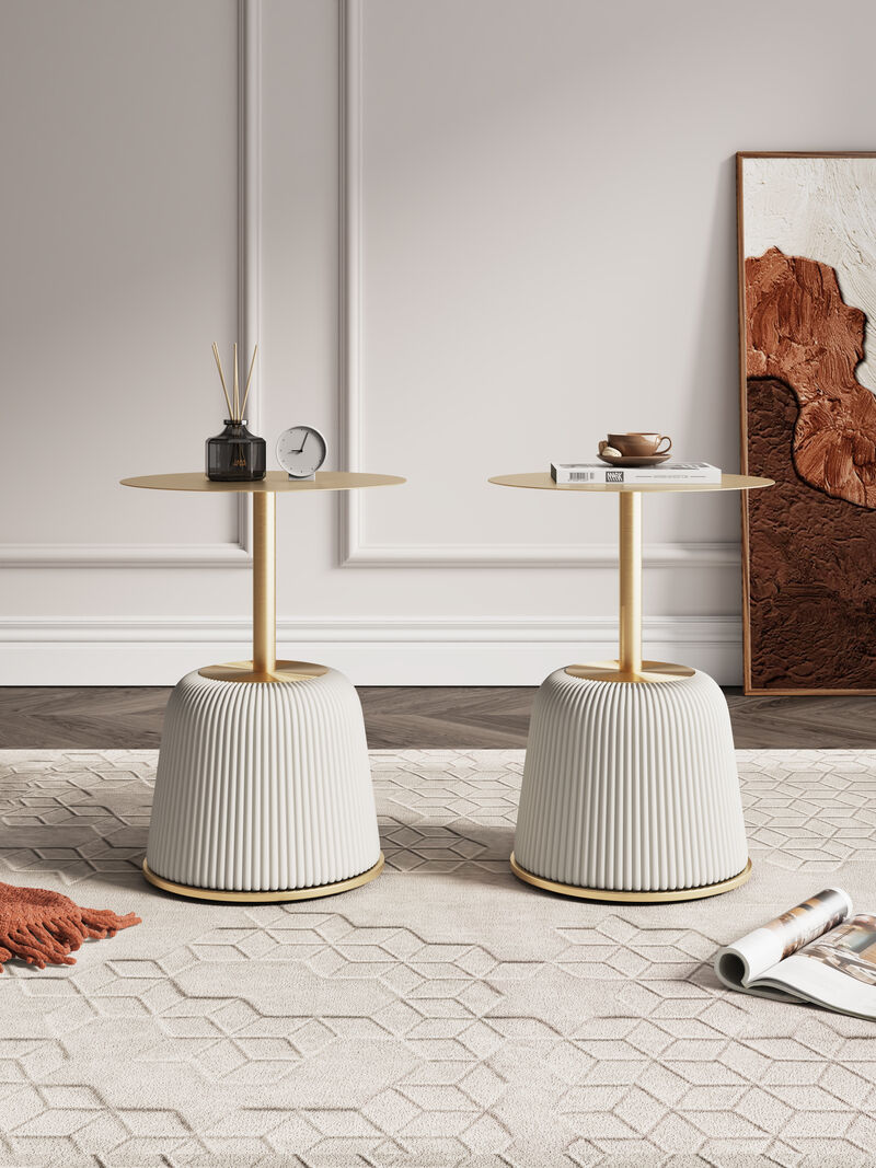 Anderson Cream Accent Tables (Set of 2)