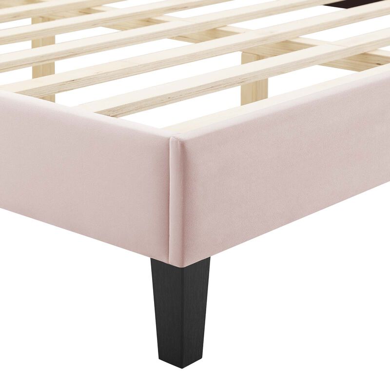 Modway - Current Performance Velvet Full Platform Bed image number 4