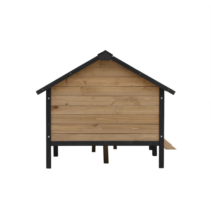 Streamdale Outdoor Large Wooden Cabin House Style Wooden Dog Kennel With Porch
