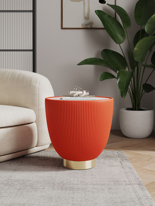 Anderson Orange End Table