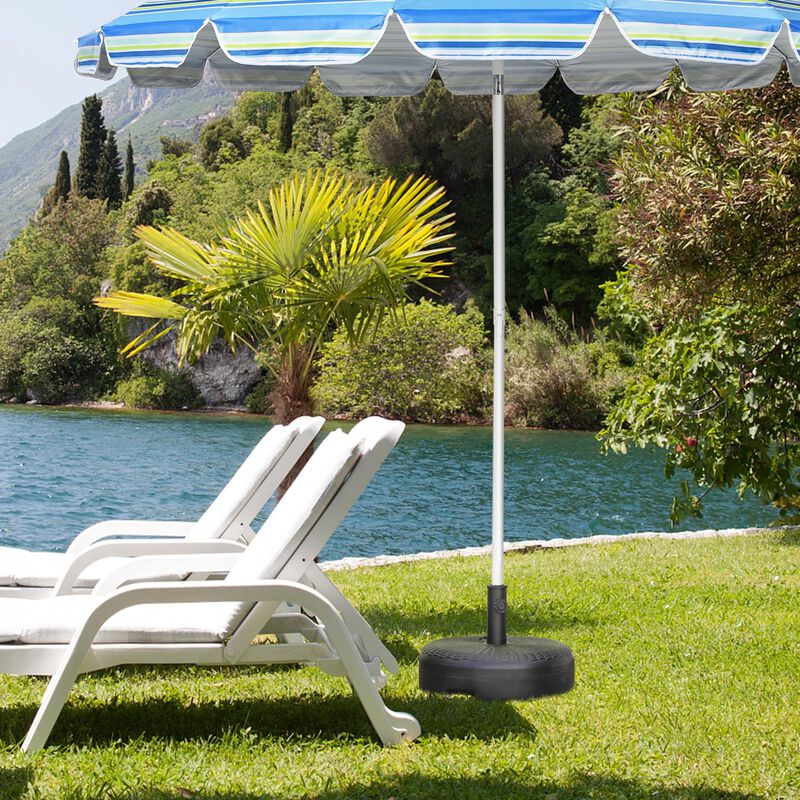 Mondawe 18 Inch Fillable Heavy-Duty Round Umbrella Base Stand