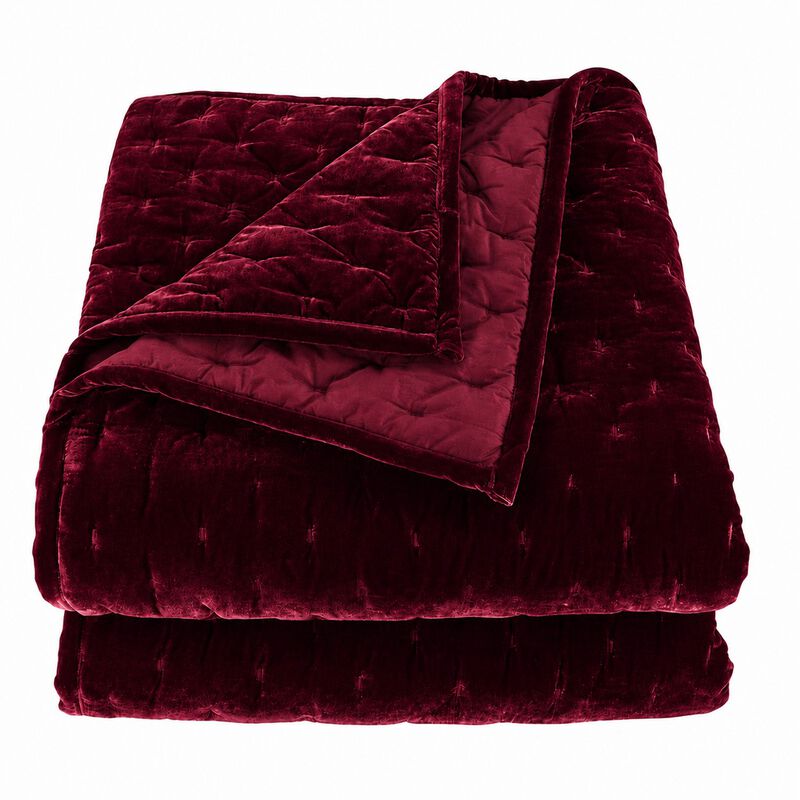 Stella Pintuck Red Full/Queen Quilt Set image number 0