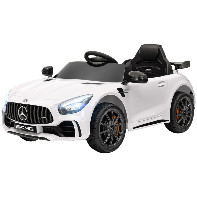 BreeBe Mercedes-Benz AMG GTR Licensed 12V Battery Powered Kids Electric Car w/ Remote Control & Soft Start image number 0