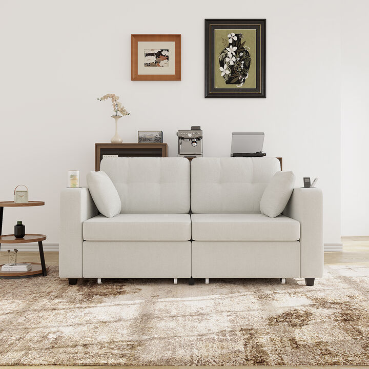 Kistub with Storage Sectional Sofa