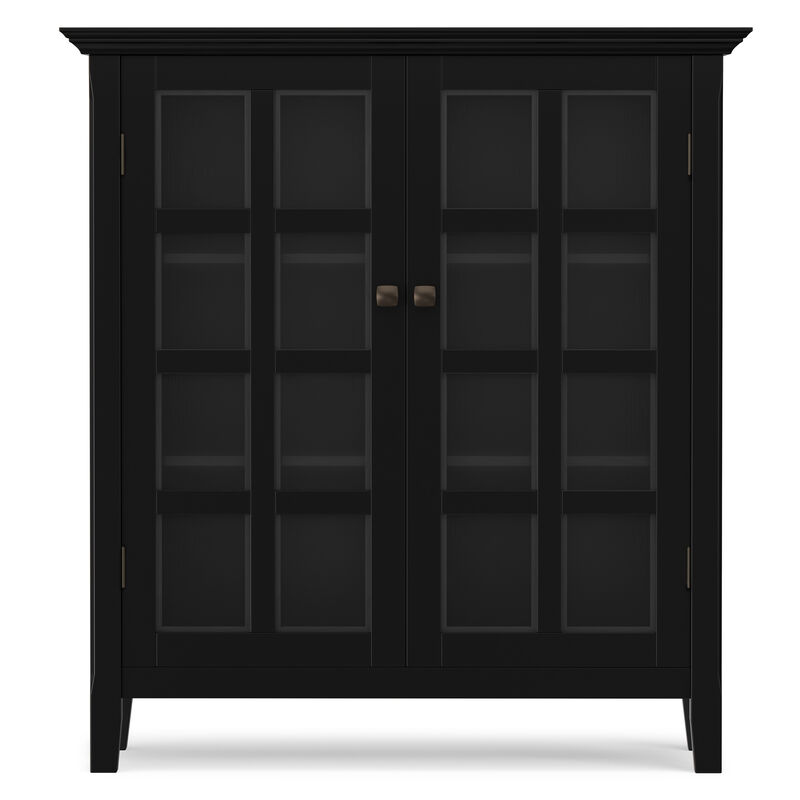 Acadian 39 inch Wide Solid Wood Transitional Storage Cabinet in Black image number 3