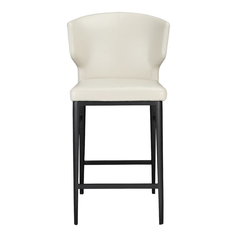 Starlight Canyon Home Mid Century Bar Stool Beige Upholstered Modern Counter Height Seating image number 2