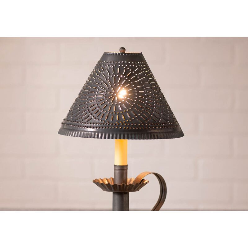 Plantation Candlestick Lamp With Shade, Kettle Black image number 2