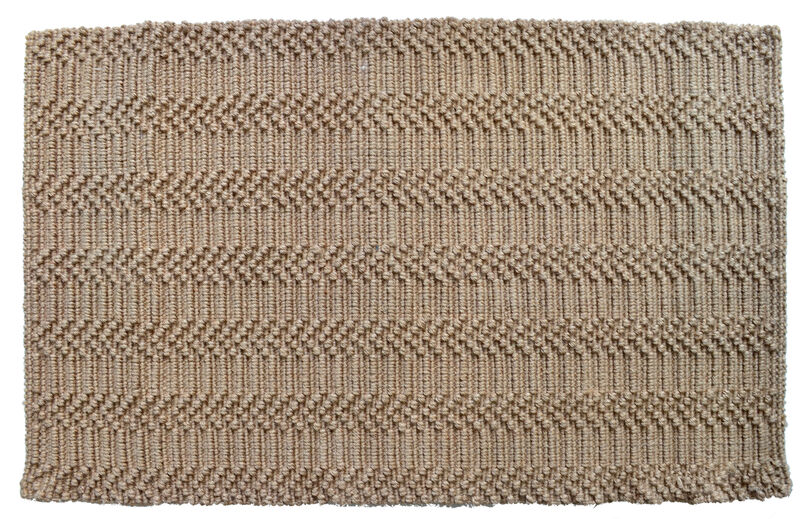 HomeRoots Jute Abstract Hand Woven Area Rug image number 2