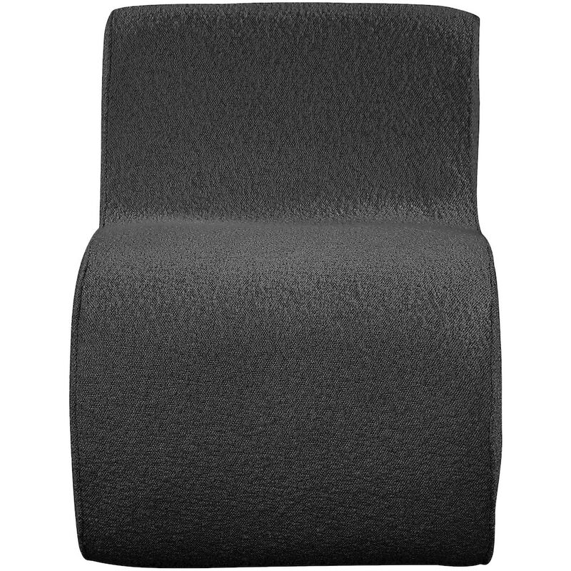 Meridian Furniture Desiree Black Boucle Fabric Accent Chair