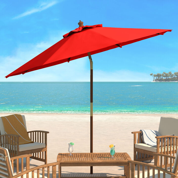 Cannes 9 ft. Wood Crank Umbrella