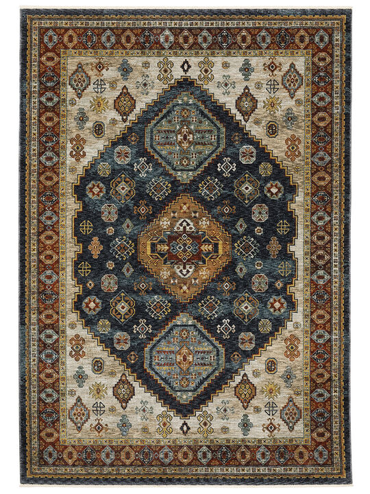 Aberdeen 3'3" x 5' Blue Rug