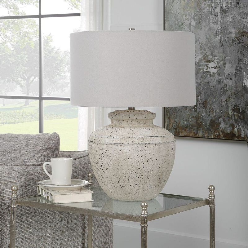 Uttermost Artifact Aged Stone Table Lamp image number 1