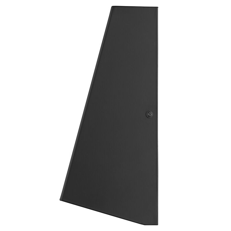 Hivvago Matte Black Geometric Wall Sconce