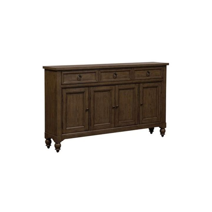Liberty Furniture Americana Farmhouse Hall Buffet in Dusty Taupe