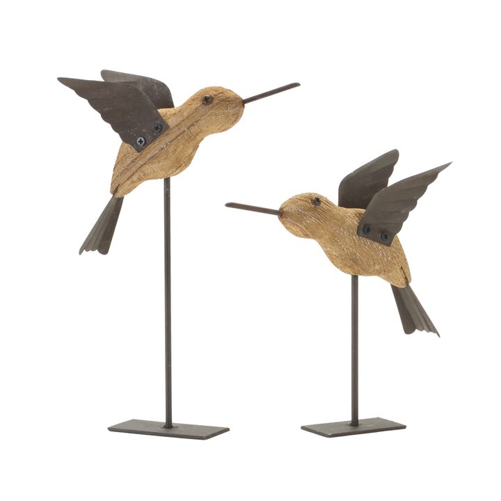 Set of 2 Bird Garden Stakes &ndash; Decorative Outdoor Yard Accents for Home and Garden