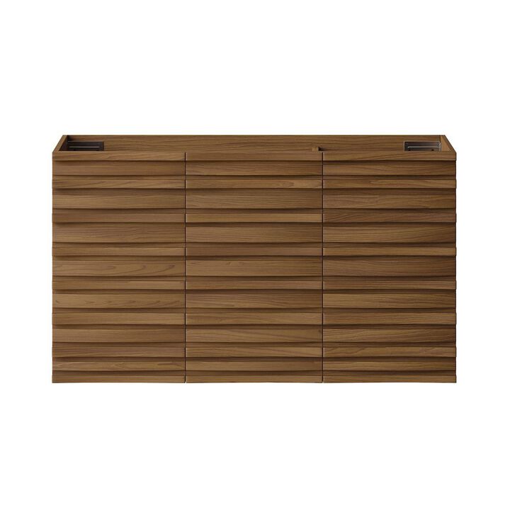 Cascade 36" Wall-Mounted Bathroom Vanity Cabinet without Top in Brown Oak