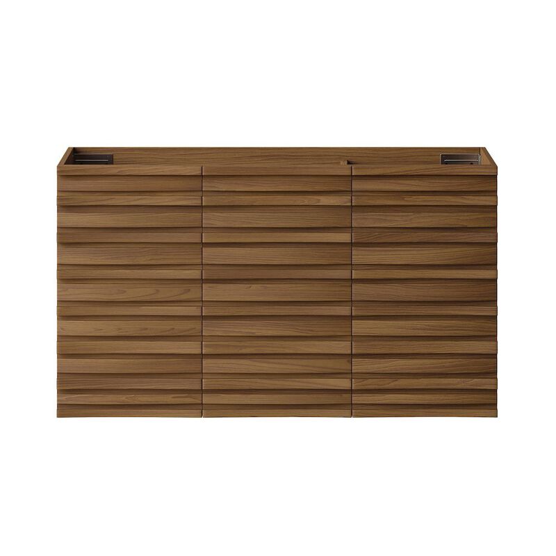 Cascade 36" Wall-Mounted Bathroom Vanity Cabinet without Top in Brown Oak image number 0