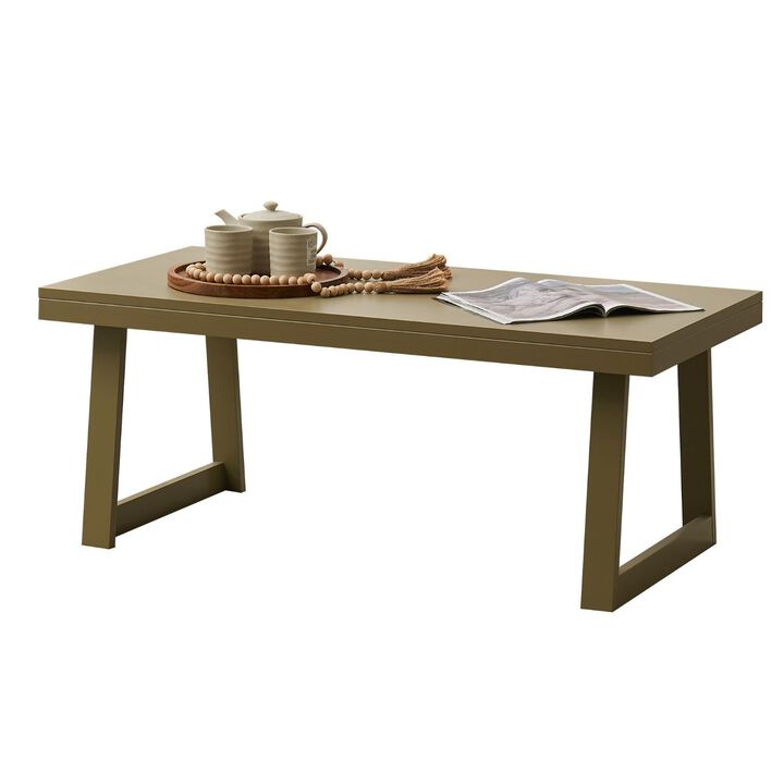 Kings Brand Furniture Charlie Rectangular Coffee Table, Center Table, Cocktail Tea Table for Living Room