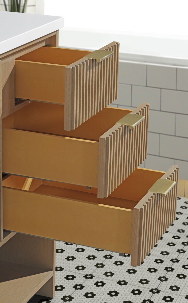 Diego 36" Bathroom Vanity Oak image number 3