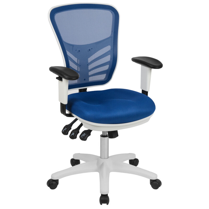 Nicholas Mid-Back Dark Gray Mesh Multifunction Executive Swivel Ergonomic Office Chair with Adjustable Arms image number 0