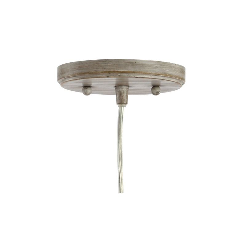Fontaine Adjustable Greige Glass LED Pendant