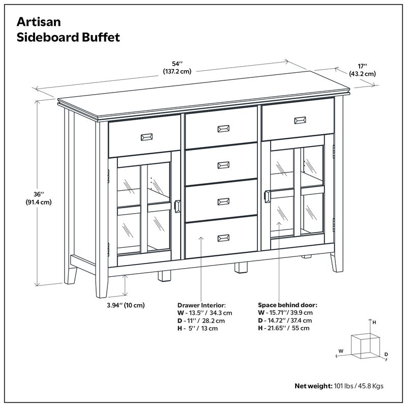 Artisan Sideboard Buffet image number 9